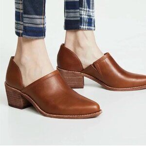Madewell Brady Low Cut Block Heel Bootie Classic Fall Minimalist | Brown | W 7